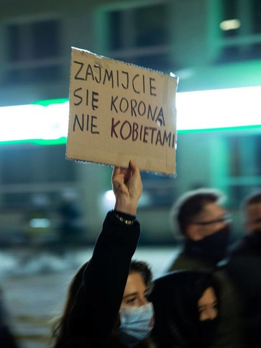 Bielsk Podlaski. Protesty przeciwko zaostrzeniu prawa...