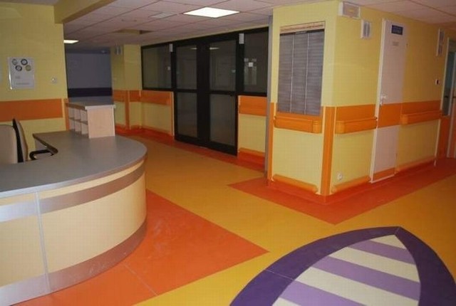Nowy oddział pediatryczny cieszy oko kolorami.