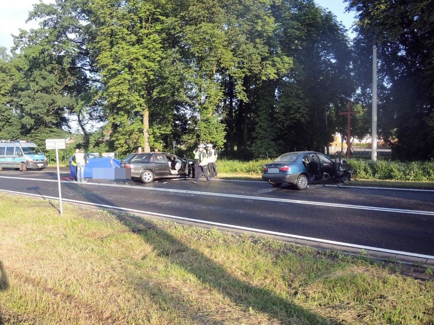Wypadek w okolicy miejscowości Krąpiel