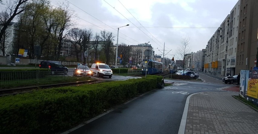 Wypadek na ul. Pułaskiego we Wrocławiu 15.04.2022