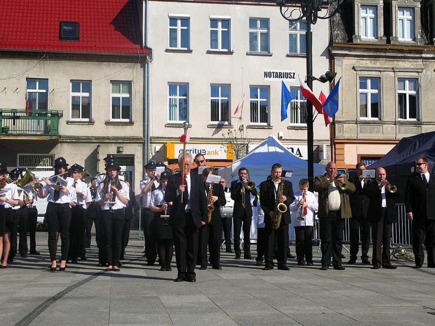 Wspólny występ orkiestr dętych ze Żnina i Świekatowa.