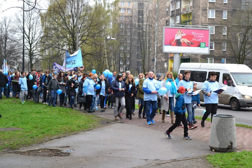 Sosnowiec: ulicami miasta przeszedł Błękitny Marsz [ZDJĘCIA]