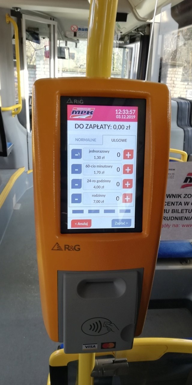 Kasowniki w autobusach MPK w Inowrocławiu mają już...
