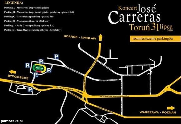 Jose Carreras - koncert w Toruniu. Jak dojechać i inne informacje.
