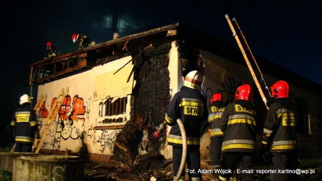 O godz. 19.10 białogardzka straż pożarna otrzymała zgłoszenie o pożarze pomieszczenia magazynowego przy ul. Magazynowej.
