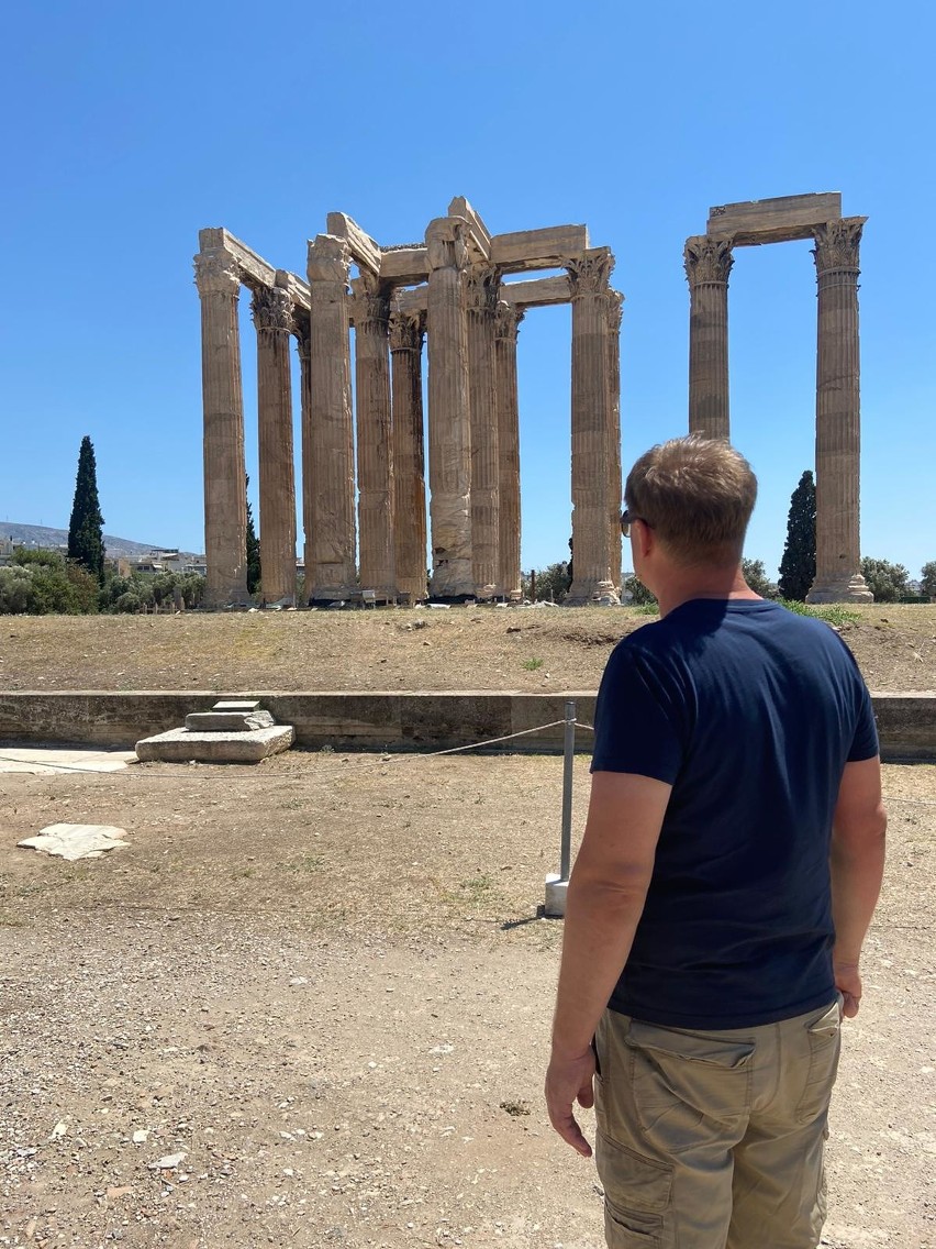 Monumentalna świątynia Zeusa Olimpijskiego - zwiedzaliśmy ją...
