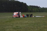 Wypadek paralotniarza na lotnisku pod Wrocławiem
