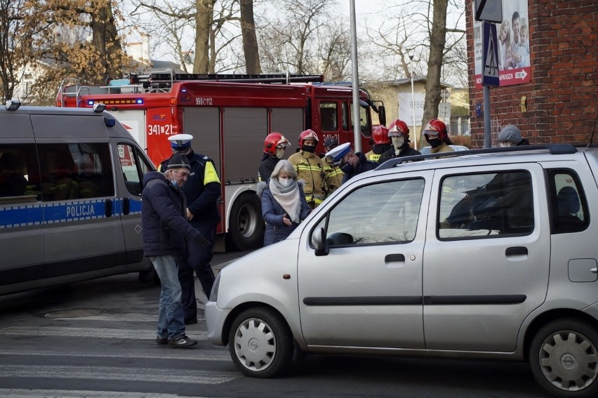 Potrącenie rowerzysty w Słupsku.