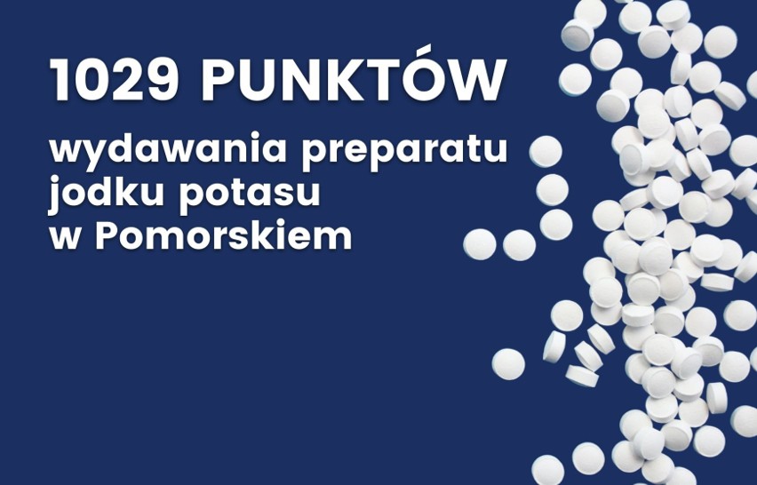 Jodek potasu na Pomorzu dostępny w 1029 punktach rozdawania