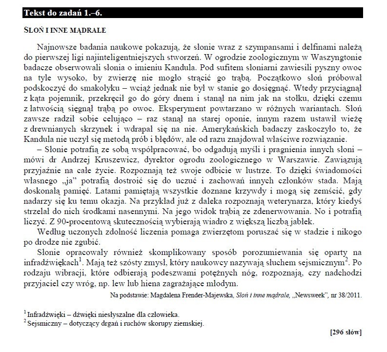 Sprawdzian szóstoklasisty 2015. Język polski i matematyka. Są już arkusze CKE! (SPRAWDŹ ODPOWIEDZI)