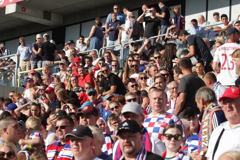 26.07.2019. Kibice na meczu Górnik Zabrze - Zagłębie Lubin....