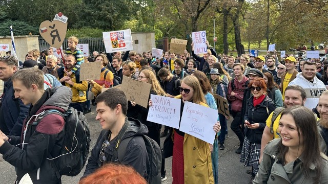 Czeski Kaliningrad? Manifestacja w Pradze pod hasłem „Make Kralovec Czech Again”.