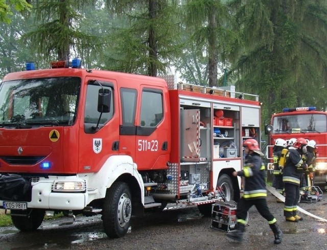 Ćwiczenia strażaków w firmie Synthos, odbywają się cyklicznie.