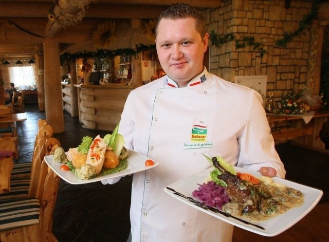Robert Klepacki, szef kuchni w Karczmie Korbowa Koliba opracował nowe dania, na które wraz z właścicielami lokalu zaprasza już od najbliższego poniedziałku.