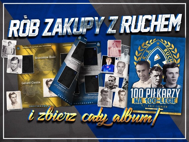 Tak wygląda album "100 piłkarzy na 100-lecie Ruchu Chorzów" i naklejki