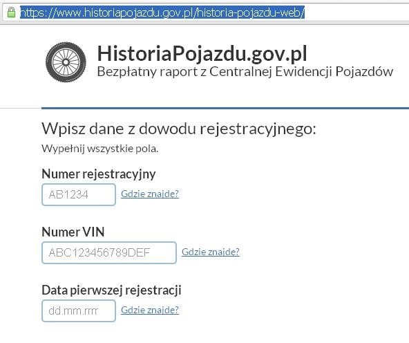 Rejestr aut w internecie. Historia samochodu jest do sprawdzenia