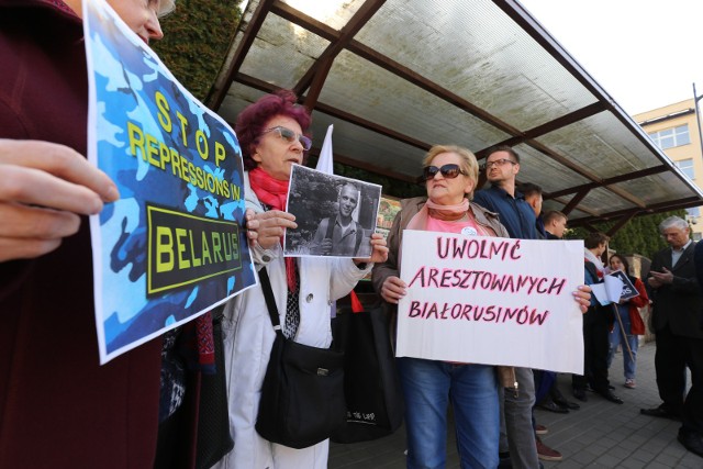 Bialystok 01.04.2017 protest bialorus  fot. anatol chomicz / polska press / gazeta wspolczesna / kurier poranny