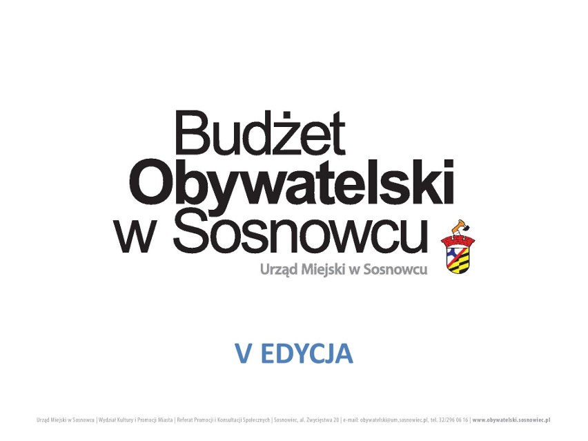Oto wybrane przez mieszkańców Sosnowca projekty w V edycji  budżetu obywatelskiego 2018 