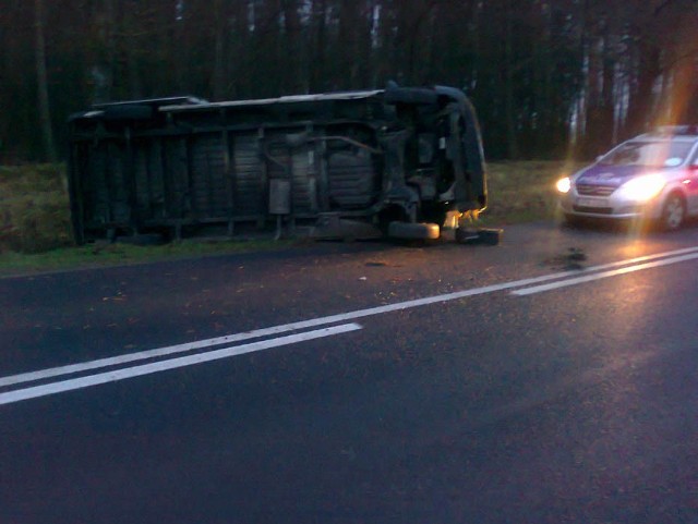 Wypadek koło miejscowości Żelimucha.