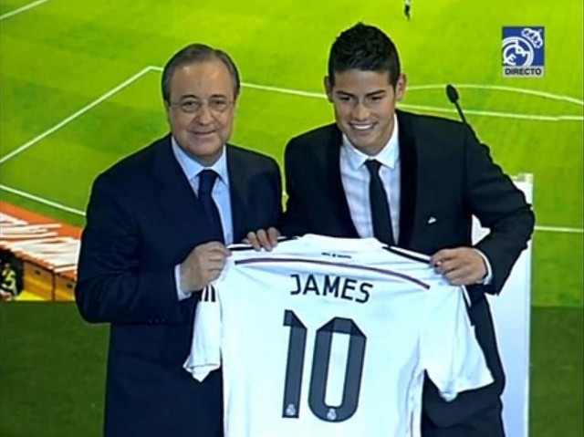 James Rodriguez (Kolumbia) - z AS Monaco do Realu Madryt za 80 mln euro