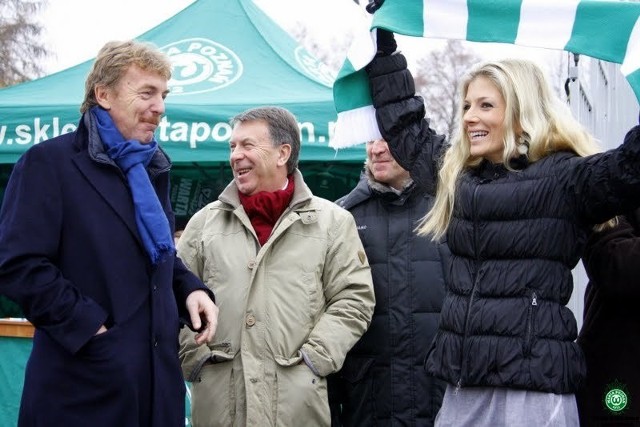 Zbigniew Boniek na meczu Warta Poznań - Okocimski Brzesko