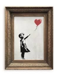 To jedna z najsłynmiejszych prac autorstwa Banksy'ego