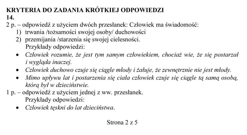 Próbny egzamin gimnazjalny 2012: Język polski - odpowiedzi