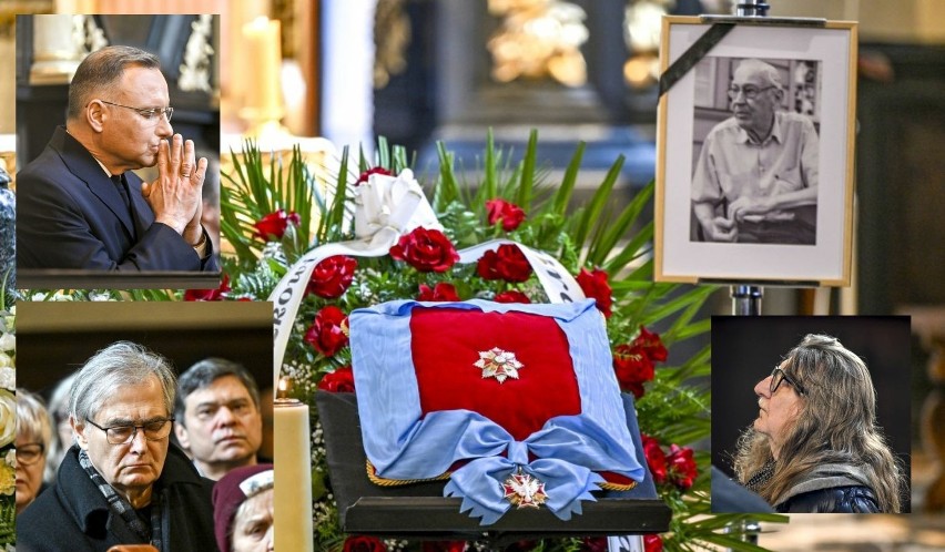 Pogrzeb Leszka Długosza ZDJĘCIA. W ostatnim pożegnaniu wziął udział prezydent Andrzej Duda. Kto jeszcze przybył na pogrzeb? Zobacz