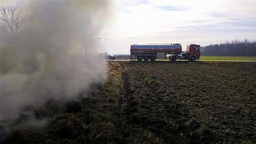 Pożar w Żarczycach Małych w gminie Małogoszcz (zdjęcia, wideo)