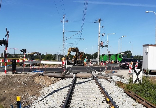 Przebudowa linii kolejowej.