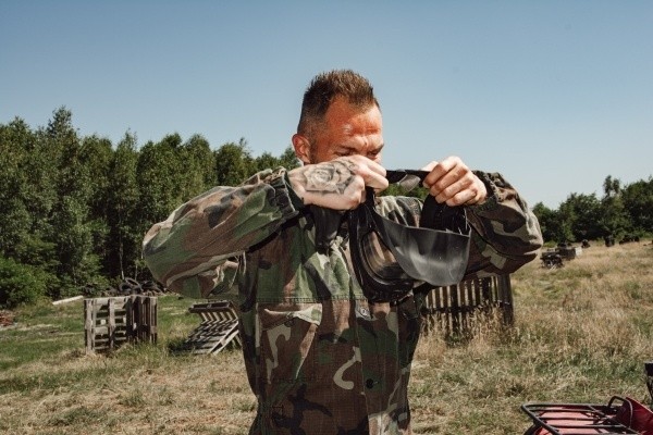 ŁKS. Wyjątkowy trening łodzian. Paintball zamiast piłki [ZDJĘCIA]