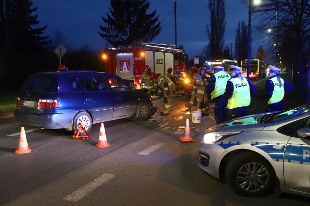 Wypadek na ul. Gazowej. Sprawca był pijany i nie miał prawa jazdy 14.03.2024