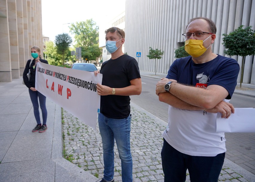 Protest przedsiębiorców w Lublinie