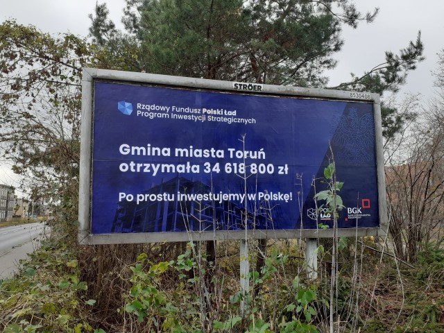 Polski Ład,  ogólnopolska akcja informacyjna na billboardach i toruńskie krzaki - do kompletu