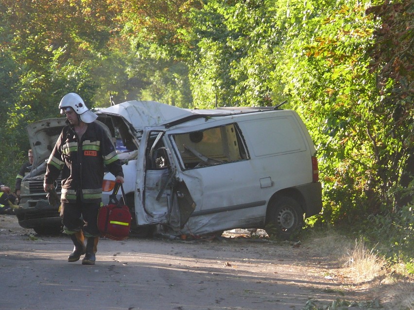 Poważny wypadek pod Nowym Tomyślem. Mercedes uderzył w...