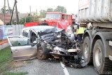 Wypadek na DK 45 w Zawadzie. Nie żyje 84-letni mężczyzna