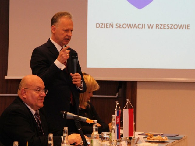 Adam Góral, konsul honorowy Słowacji i Vasil Grivna, ambasador Republiki Słowacji w Polsce.