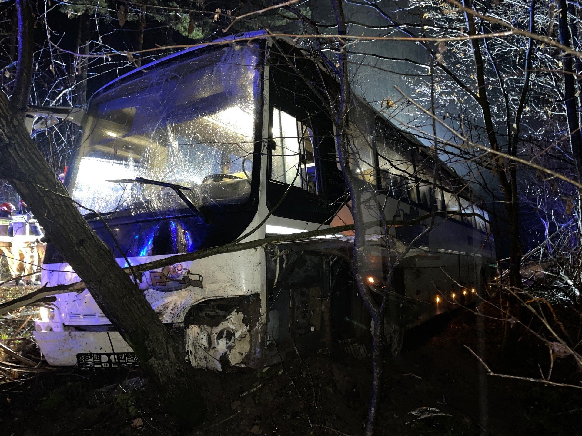 Wypadek autobusu z pracownikami w powiecie sulęcińskim. Dwie osoby  poszkodowane | Gazeta Lubuska