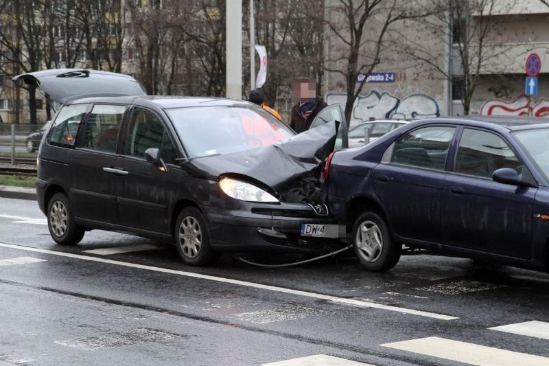 Wypadek na Legnickiej, Wrocław, 13.01.2016