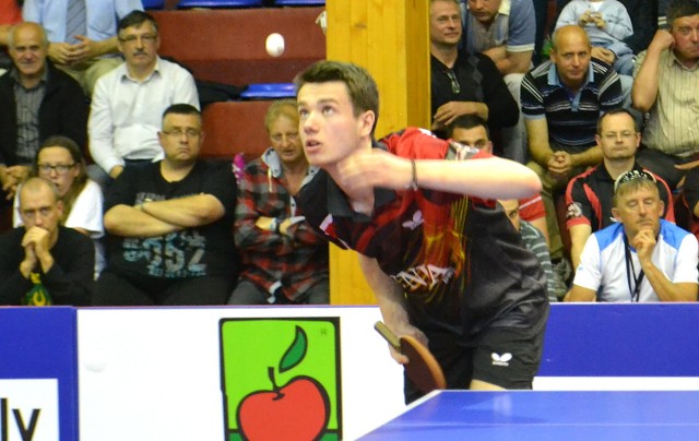 Patryk Zatówka, tenisista stołowy Olimpii/Unii Grudziądz, ograł w finale II GP Polski seniorów starszego, bardziej doświadczonego Bartosza Sucha (Olimpia/Unia).