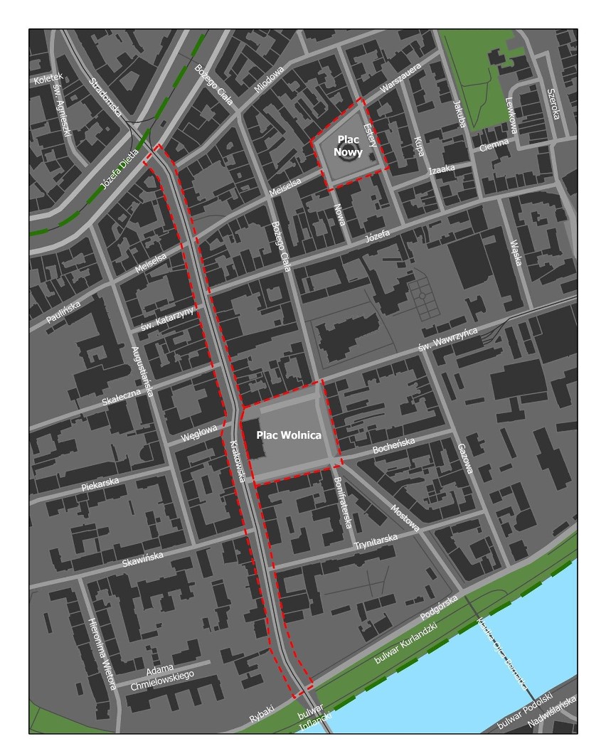 Kraków. Miasto tworzy Klimatyczny Kwartał na Kazimierzu i Grzegórzkach. Mieszkańcy obawiają się ograniczeń w ruchu, dyktatu hoteli i knajp