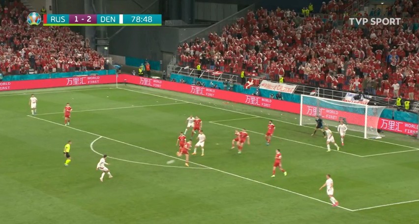 Euro 2020. Skrót meczu Rosja - Dania 1:4 [WIDEO]. Koncert gry Duńczyków