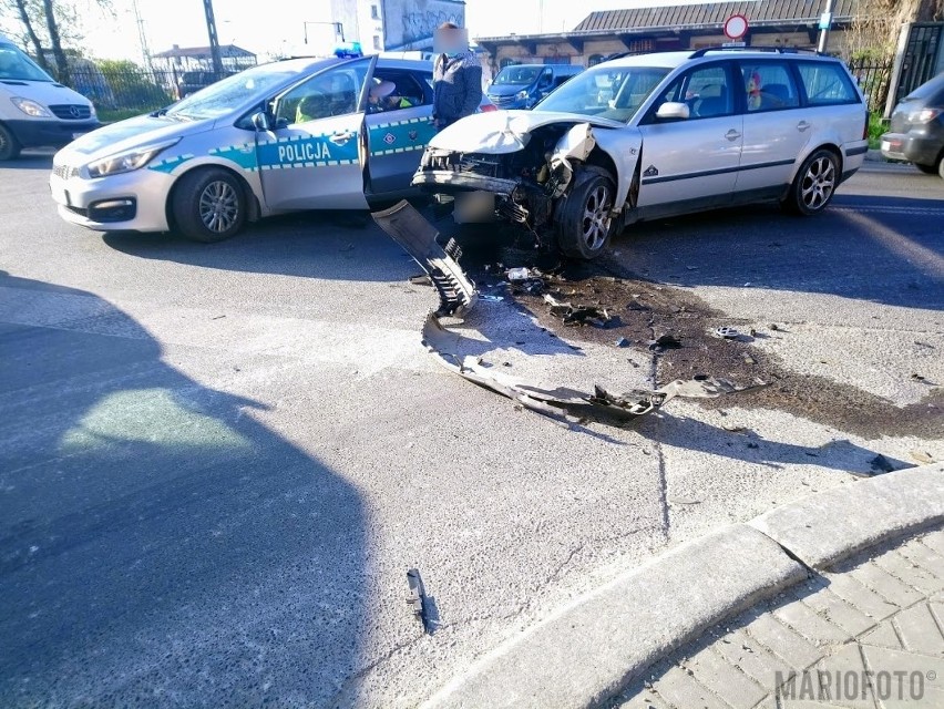 Wypadek na Armii Krajowej w Opolu. 23-letni sprawca był pijany. Ranny został starszy mężczyzna 