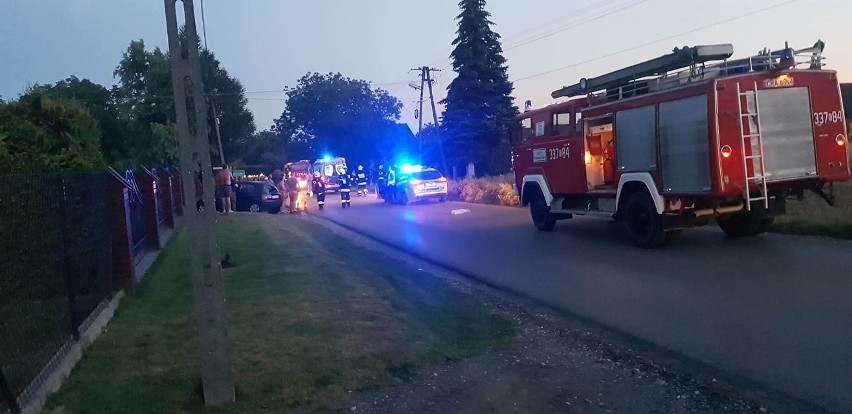 Śmiertelny wypadek motocyklisty w gminie Iwanowice. Droga była zablokowana, bo lądował helikopter