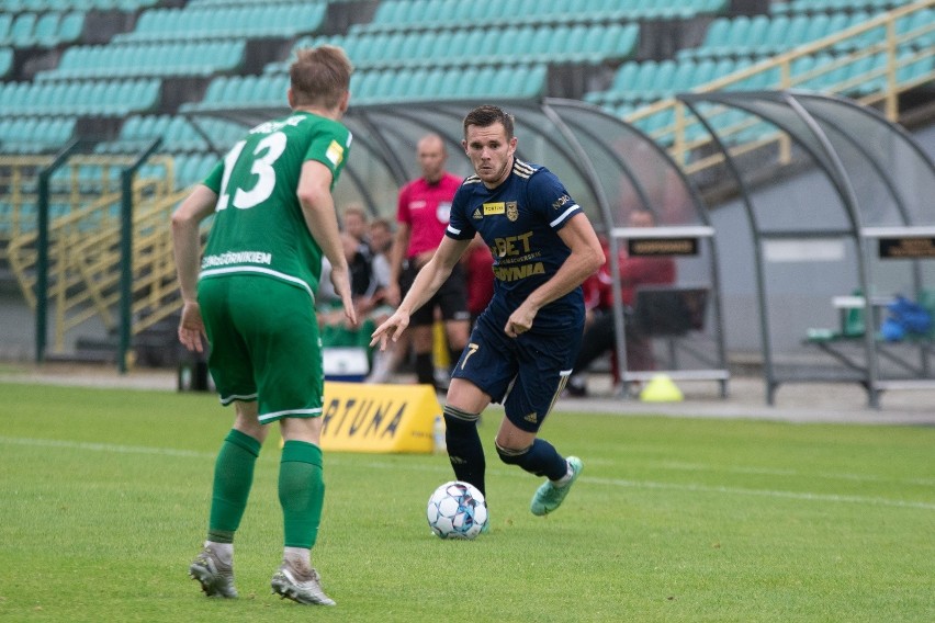 Fortuna 1. Liga. Oceny piłkarzy Arki Gdynia po porażce z Górnikiem Polkowice. Dziurawa obrona żółto-niebieskich