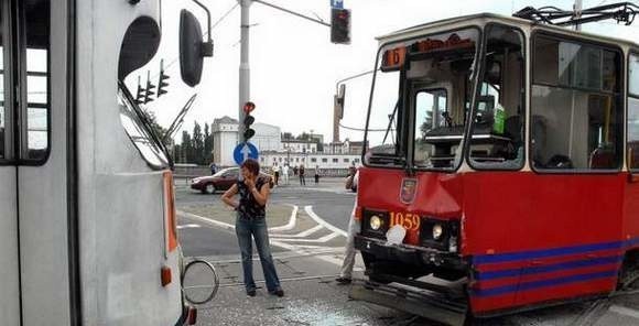 Z powodu wypadku nie kursują tramwaje.