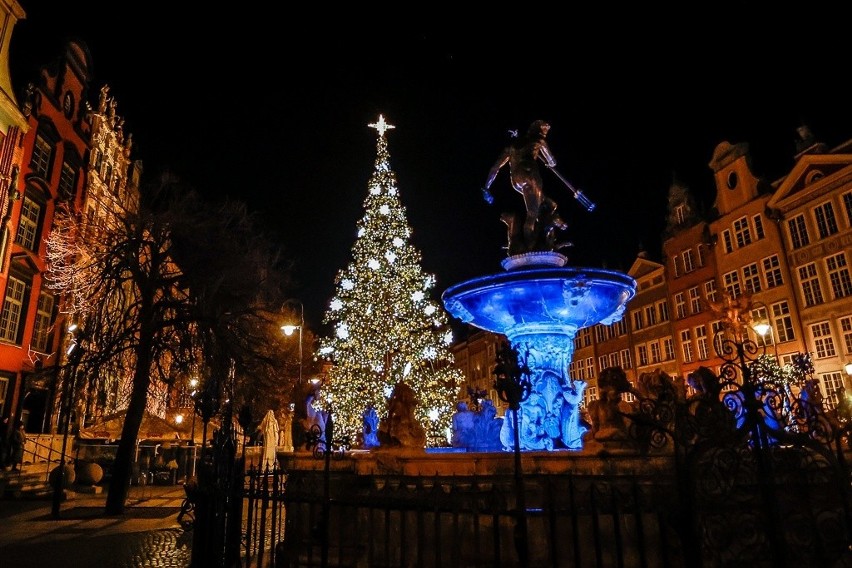 Świąteczne iluminacje w Gdańsku włączono 5.12.2020 r.