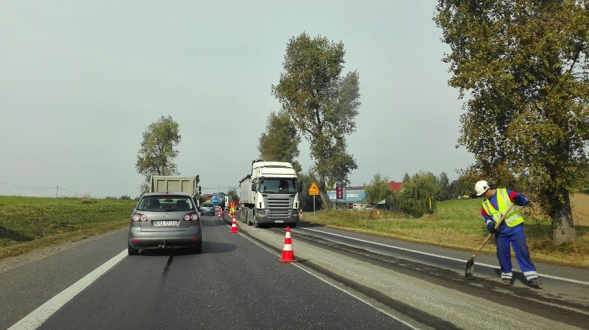 Koszmar kierowców na trasie Olkusz-Kraków