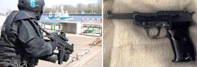 Funkcjonariusze Straży Morskiej zatrzymali Rosjanina przemycającego broń, między innymi pistolet 9 mm Luger.