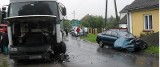 Mazda zderzyła się z ciężarówką w Czekarzewicach. Ranne siostry